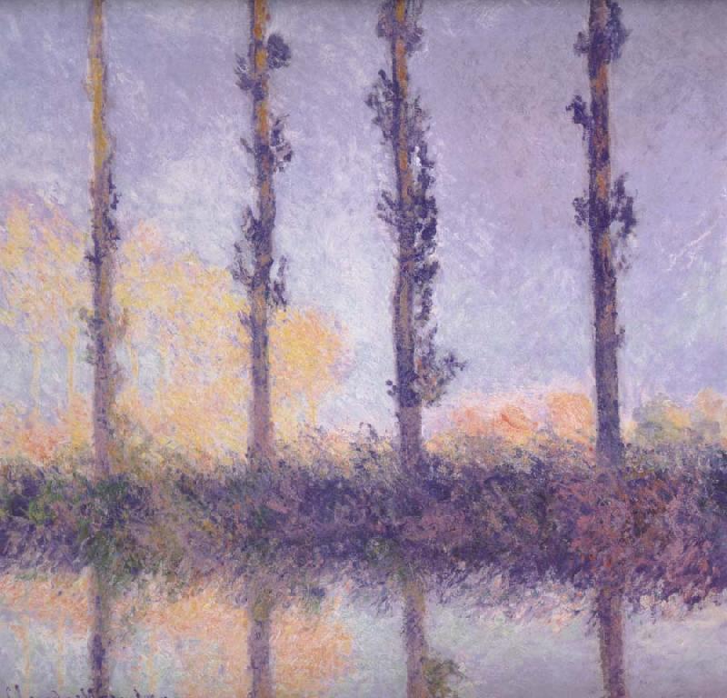 Claude Monet fFour Trees Germany oil painting art